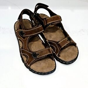 JOUSEN Men’s Leather Sandals Brown Size 11 NEW Unworn
